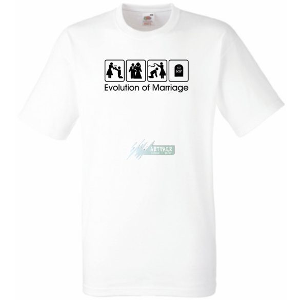 Legénybúcsú - Evolution of Marriage férfi rövid ujjú póló