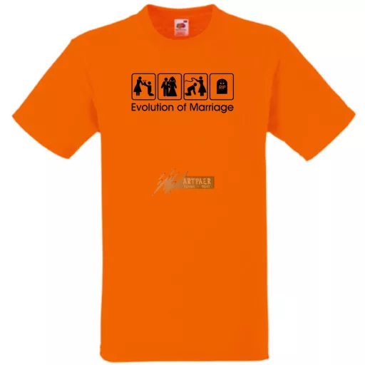 Legénybúcsú - Evolution of Marriage férfi rövid ujjú póló