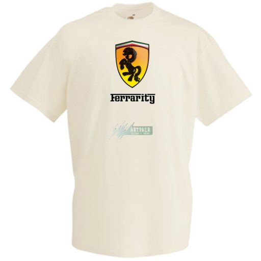 Funny Ferrarity férfi rövid ujjú póló