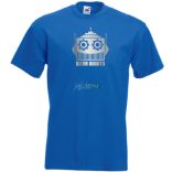 Robot fej férfi rövid ujjú póló