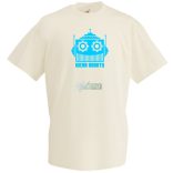 Robot fej férfi rövid ujjú póló