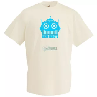 Robot fej férfi rövid ujjú póló