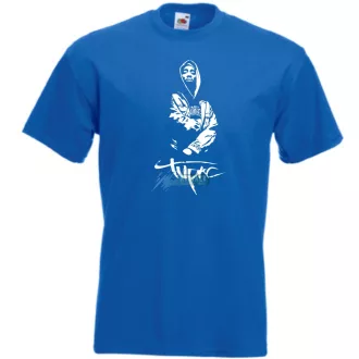 Stencil Tupac férfi rövid ujjú póló