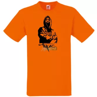Stencil Tupac férfi rövid ujjú póló