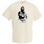 Stencil Tupac férfi rövid ujjú póló