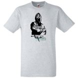 Stencil Tupac férfi rövid ujjú póló