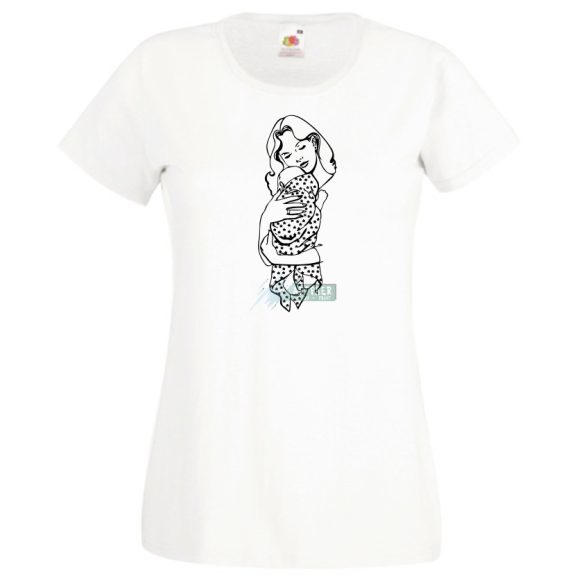 Anyai ölelés és szeretet női rövid ujjú póló