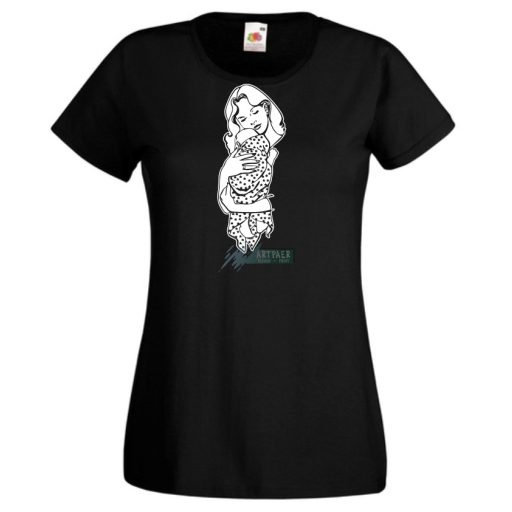 Anyai ölelés és szeretet női rövid ujjú póló