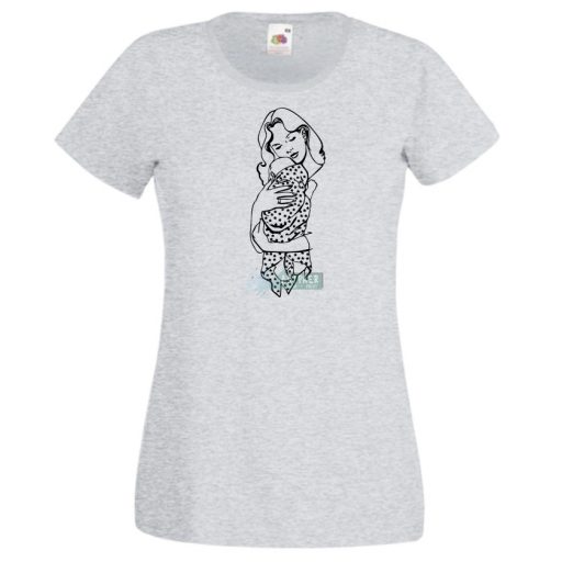 Anyai ölelés és szeretet női rövid ujjú póló