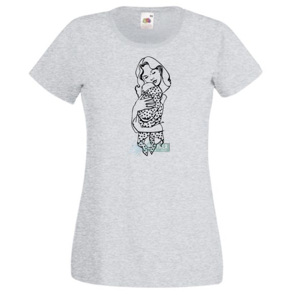 Anyai ölelés és szeretet női rövid ujjú póló