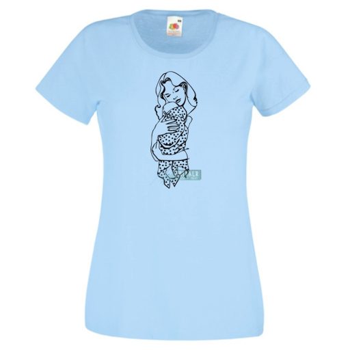 Anyai ölelés és szeretet női rövid ujjú póló