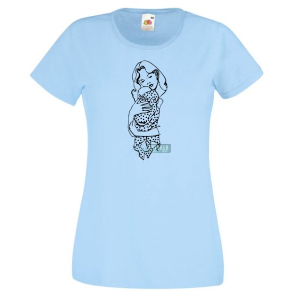 Anyai ölelés és szeretet női rövid ujjú póló