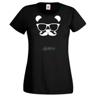 Panda Glasses & Mustache női rövid ujjú póló