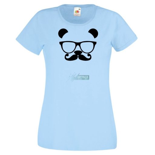 Panda Glasses & Mustache női rövid ujjú póló
