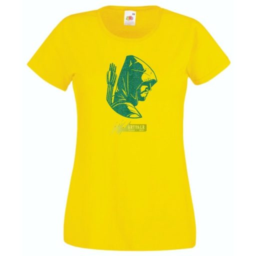 Zöld íjász női rövid ujjú póló