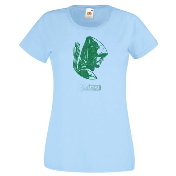 Zöld íjász női rövid ujjú póló