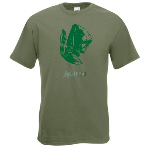 Zöld íjász férfi rövid ujjú póló