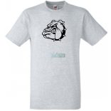 Bulldog fej férfi rövid ujjú póló