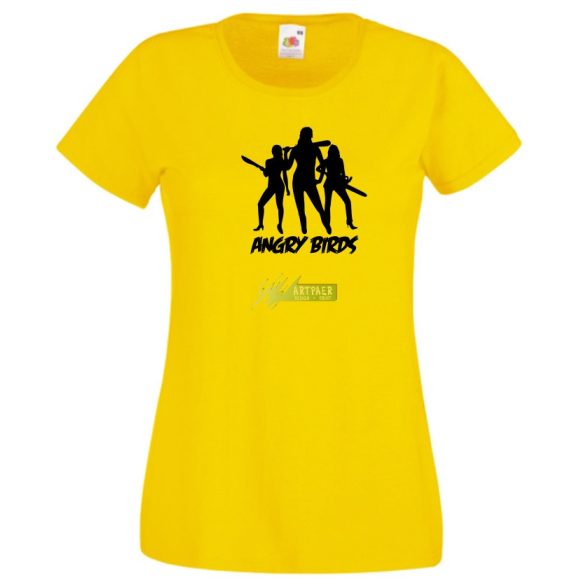 Humor - Dühös hölgyek - Angry Birds női rövid ujjú póló