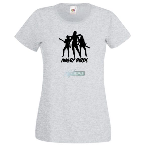 Humor - Dühös hölgyek - Angry Birds női rövid ujjú póló