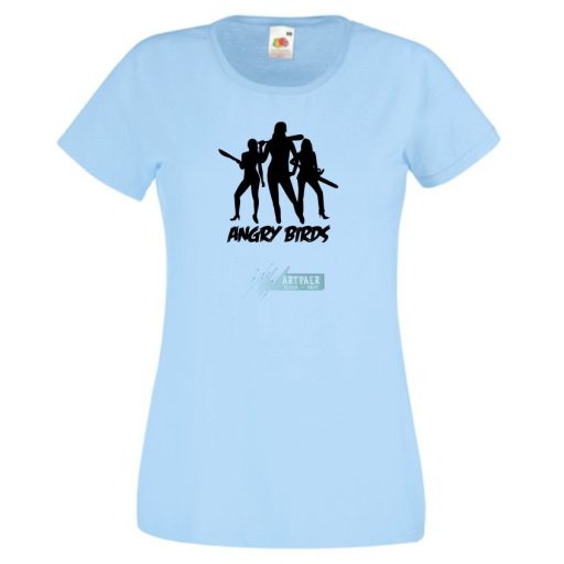 Humor - Dühös hölgyek - Angry Birds női rövid ujjú póló