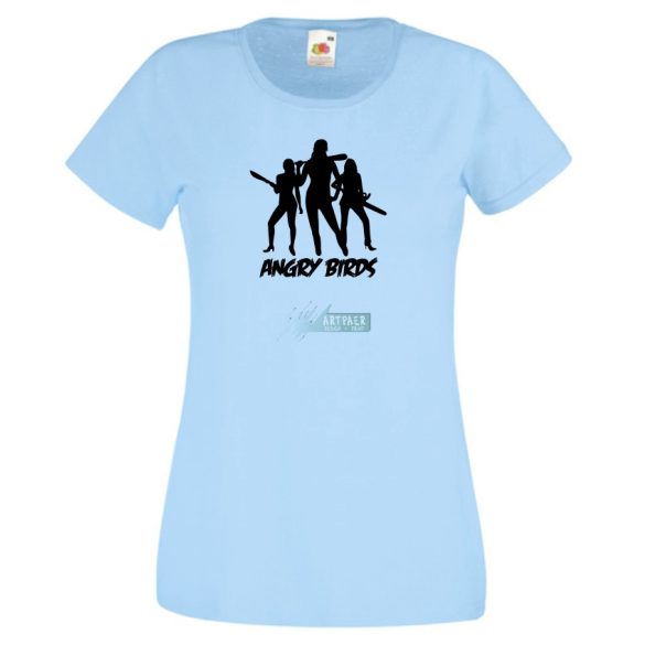 Humor - Dühös hölgyek - Angry Birds női rövid ujjú póló