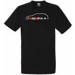 Autó fan - I love my RS4 férfi rövid ujjú póló