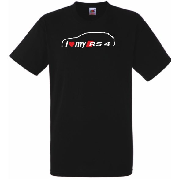 Autó fan - I love my RS4 férfi rövid ujjú póló