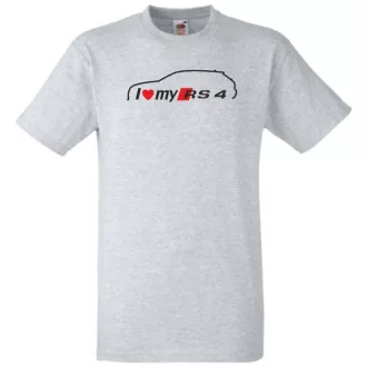 Autó fan - I love my RS4 férfi rövid ujjú póló
