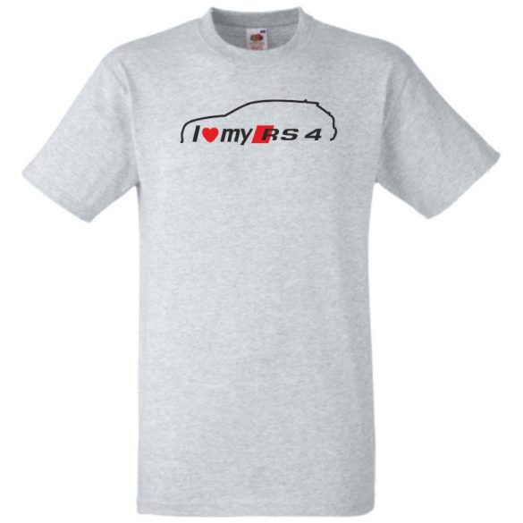 Autó fan - I love my RS4 férfi rövid ujjú póló