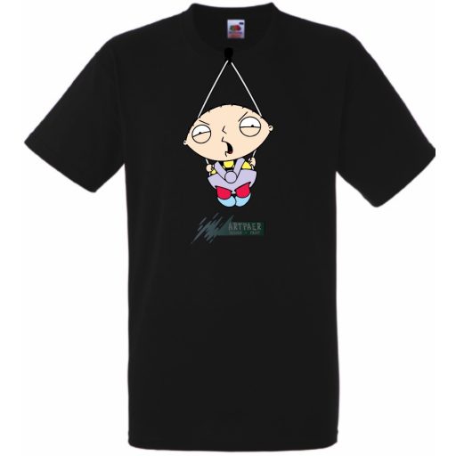 Stewie baby babahordozóban férfi rövid ujjú póló