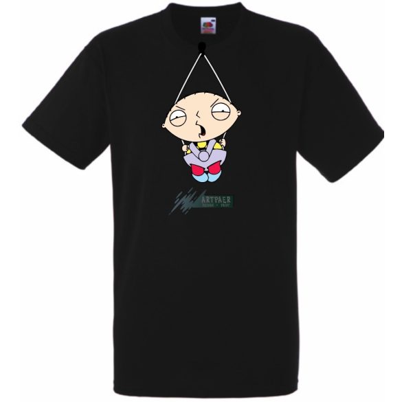 Stewie baby babahordozóban férfi rövid ujjú póló