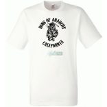 Kemény motorosok California - SOA férfi rövid ujjú póló