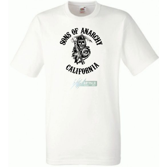 Kemény motorosok California - SOA férfi rövid ujjú póló