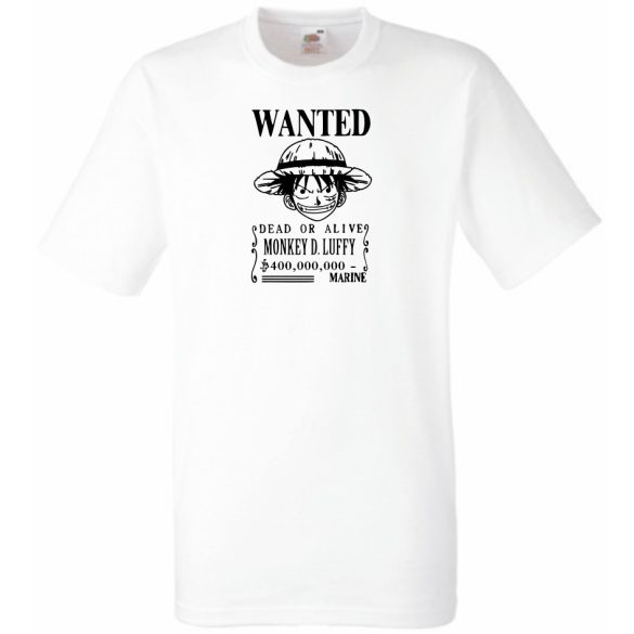 Anime - D Luffy férfi rövid ujjú póló