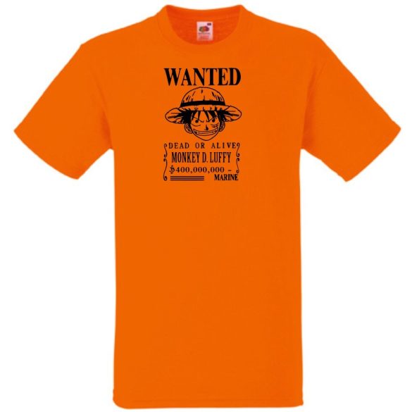 Anime - D Luffy férfi rövid ujjú póló