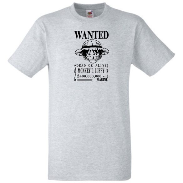 Anime - D Luffy férfi rövid ujjú póló