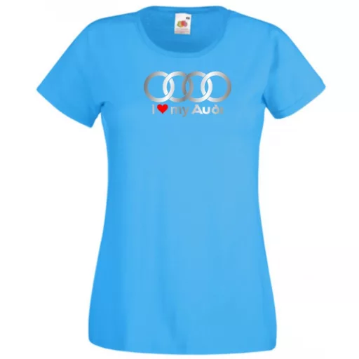 I Love My Audi Autó fan női rövid ujjú póló
