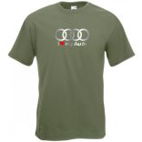 I Love My Audi Autó fan férfi rövid ujjú póló