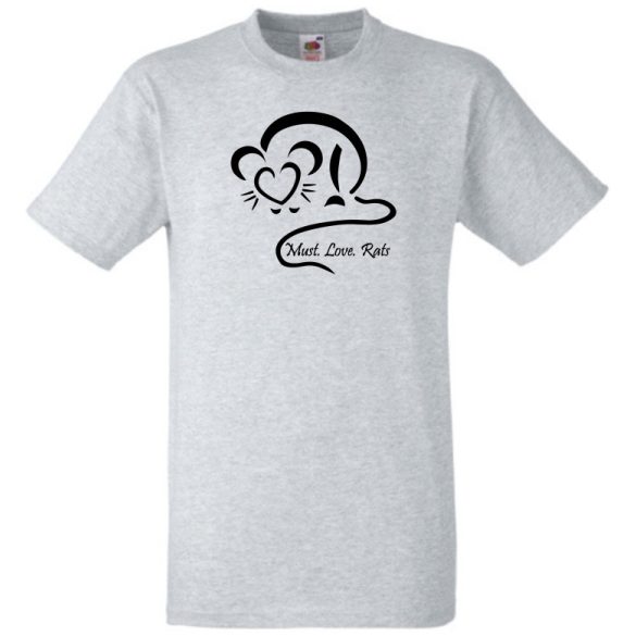 Must Love Rats férfi rövid ujjú póló