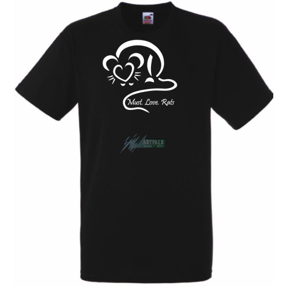 Must Love Rats férfi rövid ujjú póló