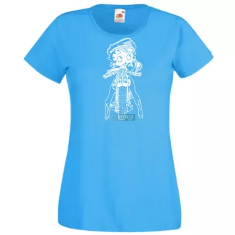 Betty Boop Wild One Motoros női rövid ujjú póló