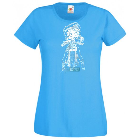 Betty Boop Wild One Motoros női rövid ujjú póló