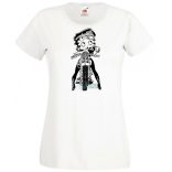 Betty Boop Wild One Motoros női rövid ujjú póló