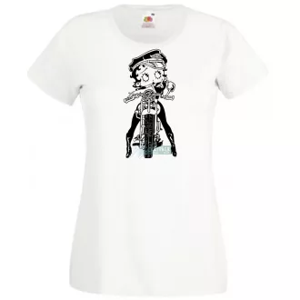 Betty Boop Wild One Motoros női rövid ujjú póló
