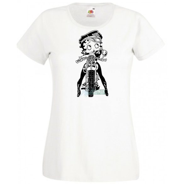 Betty Boop Wild One Motoros női rövid ujjú póló