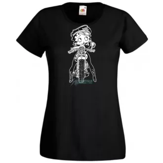 Betty Boop Wild One Motoros női rövid ujjú póló