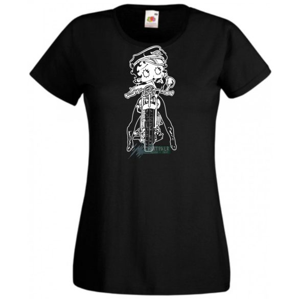Betty Boop Wild One Motoros női rövid ujjú póló