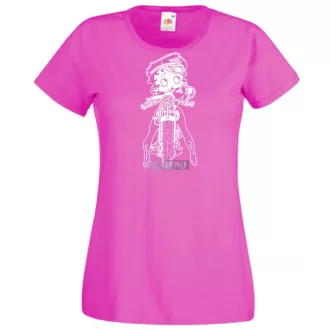 Betty Boop Wild One Motoros női rövid ujjú póló