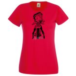 Betty Boop Wild One Motoros női rövid ujjú póló